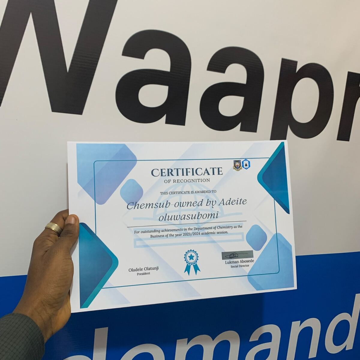 A4 certificate printing by Waaprint