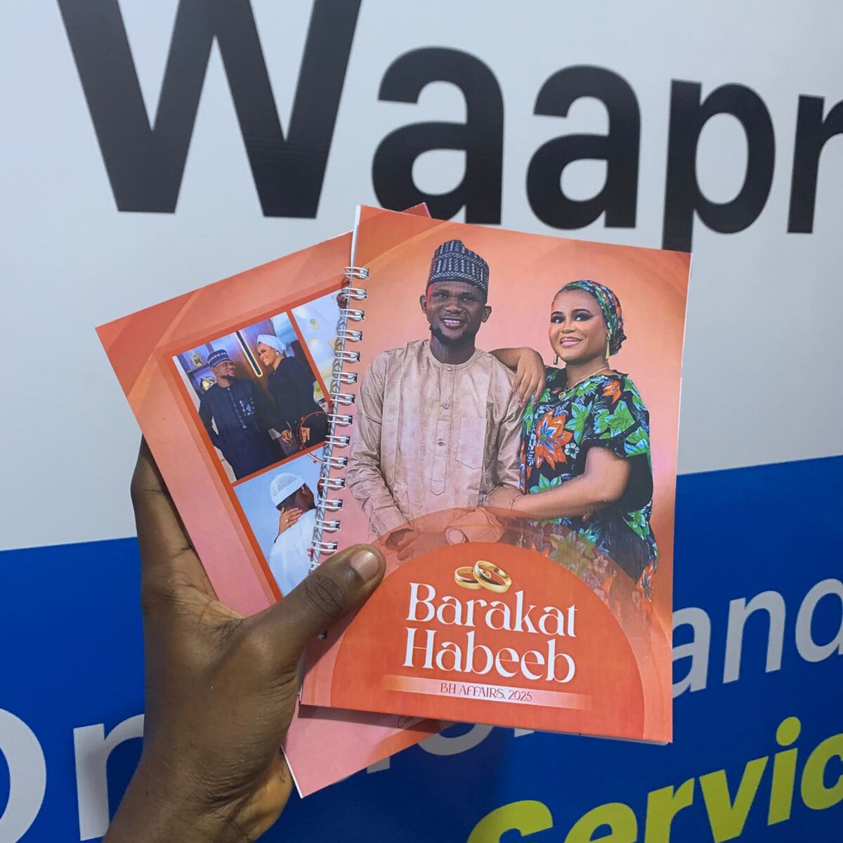 Hard cover branded jotter printed by Waaprint