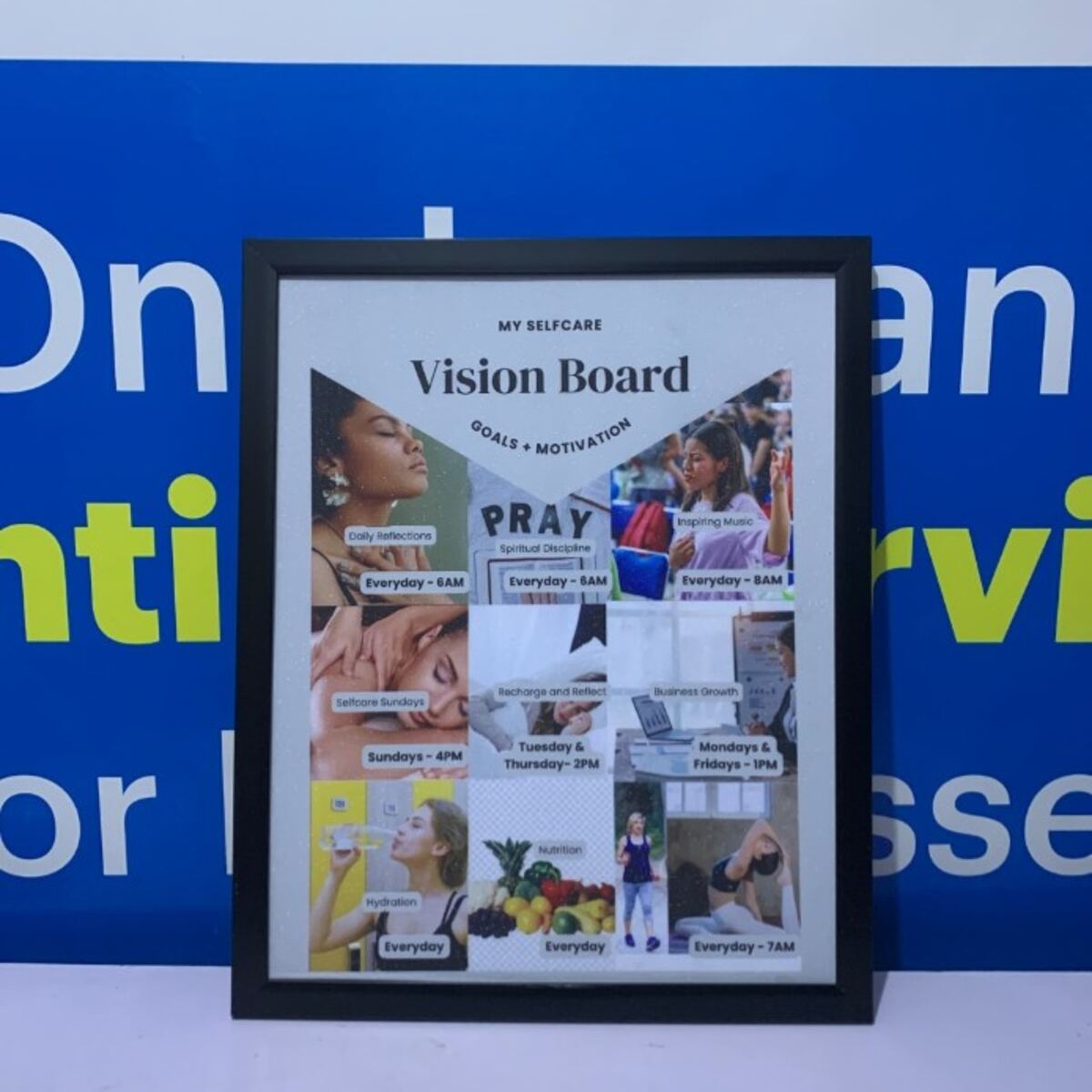 Custom vision board photo frame by Waaprint