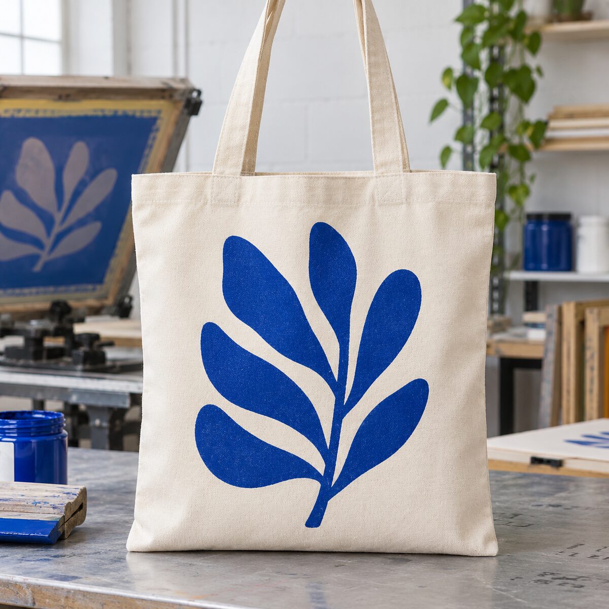 Custom screen printed tote bag by Waaprint