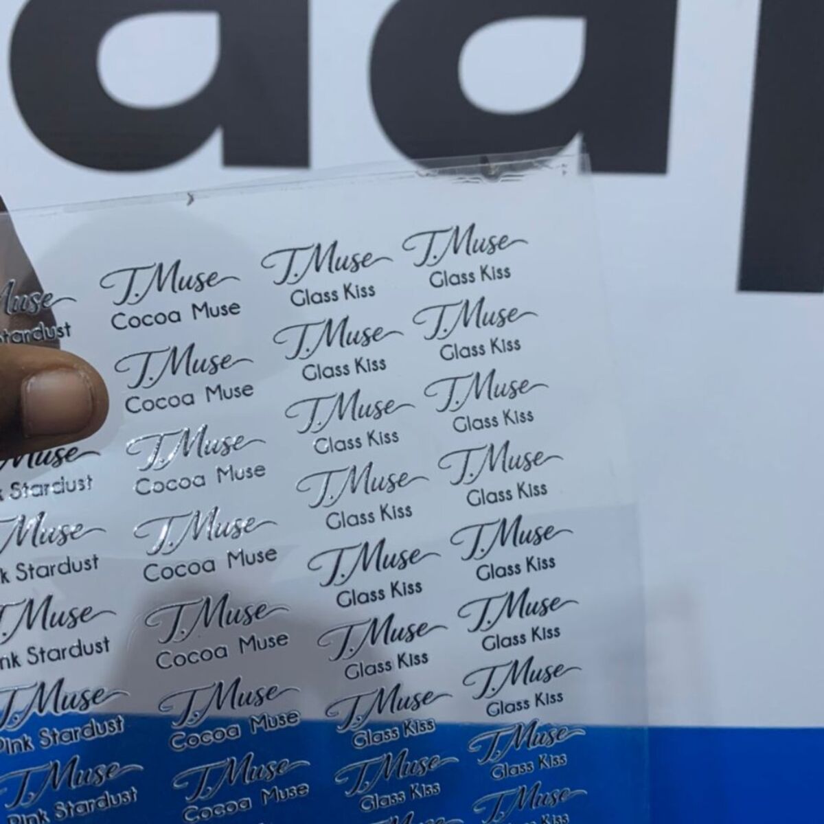 Custom UV printed product labels by Waaprint