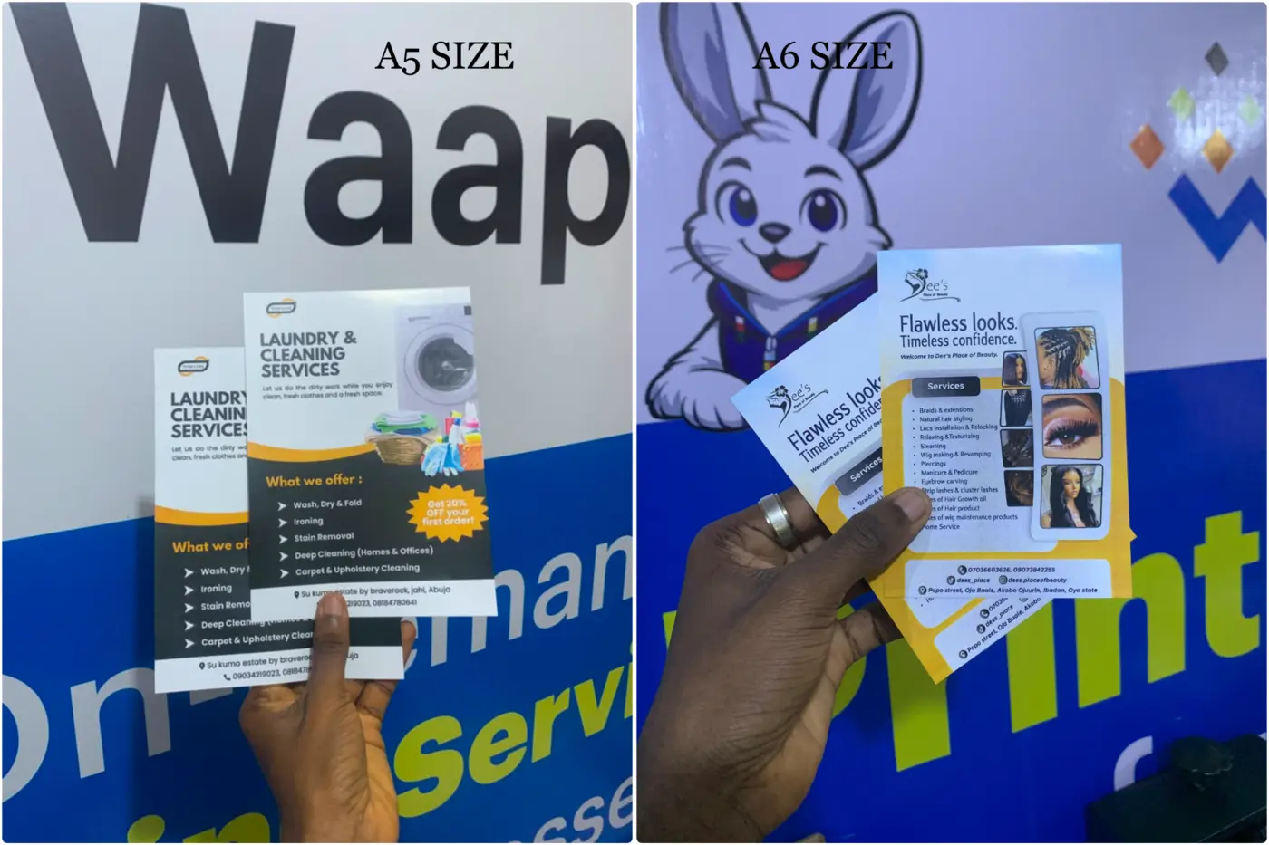 Flyer Sizes in Nigeria: A6 Handbills and A5 Flyers Explained